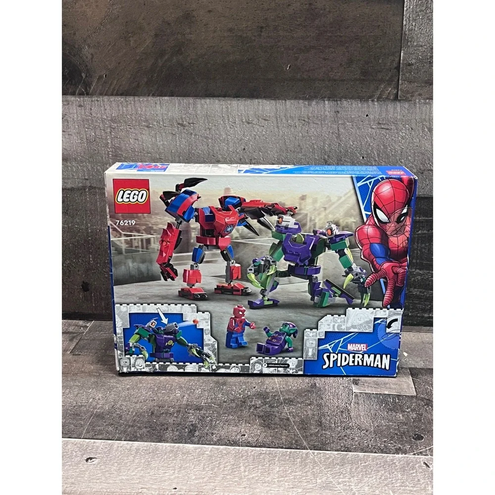 LEGO Marvel Spider-Man & Green Goblin Mech Battle 76219 Building Toy Set 296 Pcs